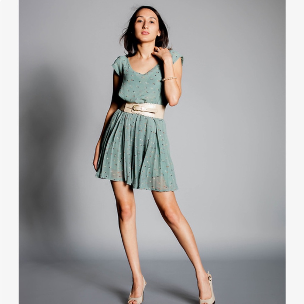 COPY - Light aqua mini dress - ModCloth style